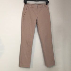 NWOT Theory cropped slim pants, blush pink, 00